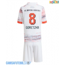 Camisa de time de futebol Bayern Munich Leon Goretzka #8 Replicas 2º Equipamento Infantil 2025-26 Manga Curta (+ Calças curtas)